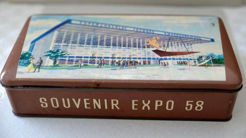 Set van metalen en houten kisten (expo 58, Thailand,...), Verzamelen, Blikken, Gebruikt, Overige, Overige merken, Ophalen
