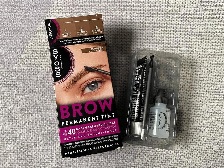 Syoss - Brow Permanent, Handtassen en Accessoires, Uiterlijk | Cosmetica en Make-up, Nieuw, Make-up, Ogen, Zwart, Ophalen of Verzenden