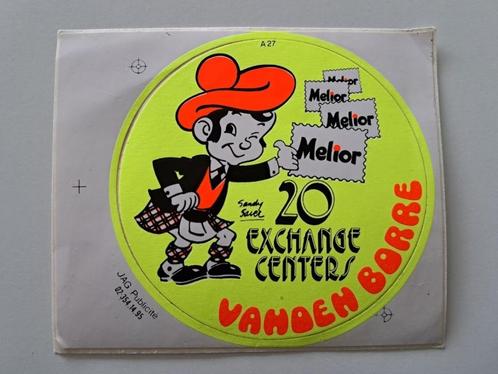 Vintage Sticker - Melior - Vanden Borre, Verzamelen, Stickers, Zo goed als nieuw, Winkel of Supermarkt, Ophalen of Verzenden