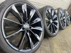 Originele 21 inch Tesla Model S velgen Michelin zomerbanden, Auto-onderdelen, Banden en Velgen, -, -, Banden en Velgen, Zomerbanden