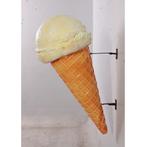 Hangend ijsje met gevelbeugel 90 cm - schepijs vanille