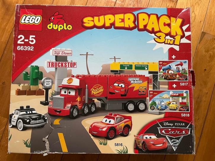 Duplo 66392 3-in-1 Disney Cars, Kinderen en Baby's, Speelgoed | Kinderpuzzels, Zo goed als nieuw, Ophalen