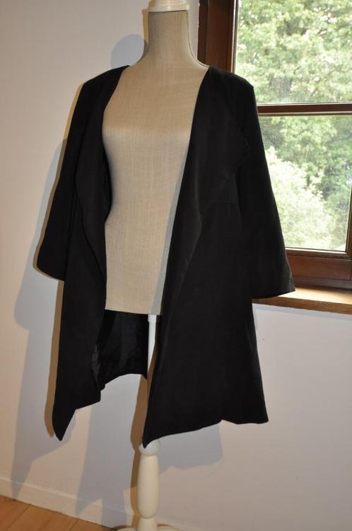 H&M veste en suedine noire t.44/XXL comme neuve, Vêtements | Femmes, Vestes | Hiver, Comme neuf, Taille 46/48 (XL) ou plus grande