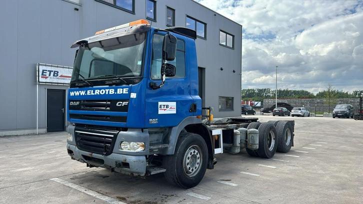 DAF CF 85.410 (BELGIAN TRUCK / HOOK / 10 TYRES) EL21823, Auto's, Vrachtwagens, Bedrijf, Te koop, ABS, Elektrische ramen, DAF, Diesel