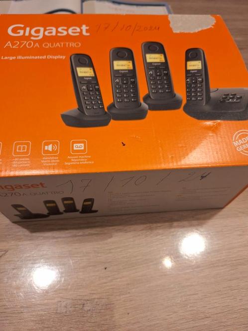 Gigaset A270A Quattro telefoonset (4 telefoons), Telecommunicatie, Vaste telefoons | Handsets en Draadloos, Zo goed als nieuw