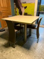 Keukentafel hoog met hoge stoelen, Huis en Inrichting, Ophalen, Zo goed als nieuw