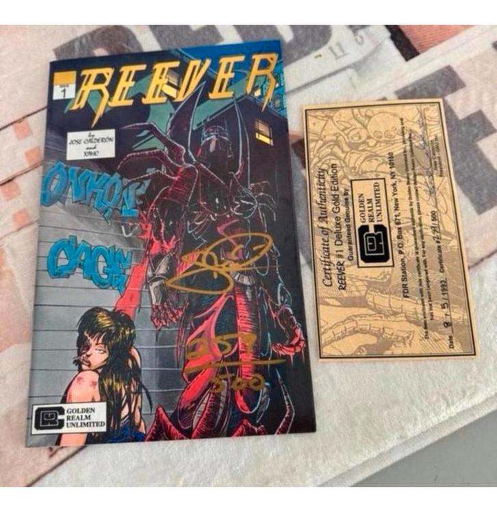 REEVER #1 Comic gesigneerd door Jose Calderon + Certificaat, Boeken, Strips | Comics, Zo goed als nieuw, Eén comic, Amerika, Ophalen of Verzenden