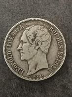 5 FRANCS ARGENT 1851 LEOPOLD I BELGIQUE : 100 €, Timbres & Monnaies, Argent, Enlèvement, Argent