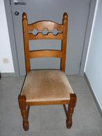 6 Houten stoelen, Ophalen, Gebruikt, Bruin, Hout