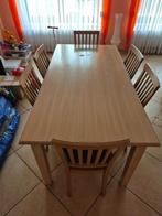 tafel + stoel in ceruse (prijs 150 euro), Kinderen en Baby's, Ophalen, Gebruikt, Hangstoel