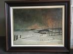 prachtig winterlandschap, Antiek en Kunst, Ophalen