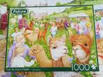 Falcon puzzel / The Alpaca farm / 1000 stukjes, Hobby en Vrije tijd, Denksport en Puzzels, Ophalen of Verzenden