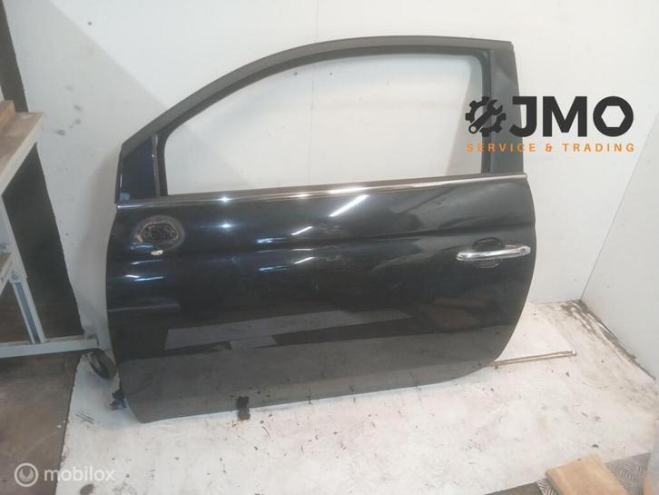 Portier linksvoor nero provocatore vr. Fiat 500  2007-, Auto-onderdelen, Carrosserie, Deur, Fiat, Voor, Links, Gebruikt, Ophalen of Verzenden