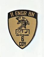 11 Bn Genie - 6 Coy - patch, Verzamelen, Militaria | Algemeen, Verzenden, Landmacht, Embleem of Badge