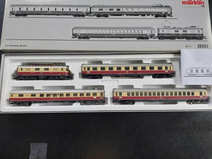 Märklin 26557 TEE Bavaria, Hobby en Vrije tijd, Modeltreinen | H0, Zo goed als nieuw, Treinset, Wisselstroom, Märklin, Ophalen of Verzenden