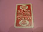 Oude speelkaart Likeuren Le Pilori , Kasteel - Brakel (30), Ophalen of Verzenden, Zo goed als nieuw, Speelkaart(en)