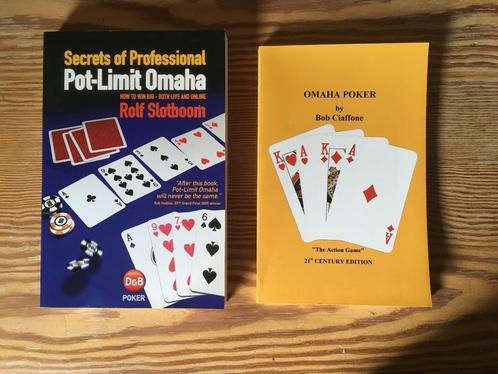 2 pokerboeken Pot Limit Omaha (Slotboom & Ciaffone), Boeken, Sportboeken, Nieuw, Denksport, Verzenden