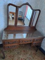 Vintage kaptafel met zwenkspiegel, Huis en Inrichting, Tafels | Kaptafels, Ophalen, Gebruikt, 100 tot 150 cm, Hout