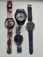 4 montres pour hommes, Bijoux, Sacs & Beauté, Comme neuf, Enlèvement ou Envoi