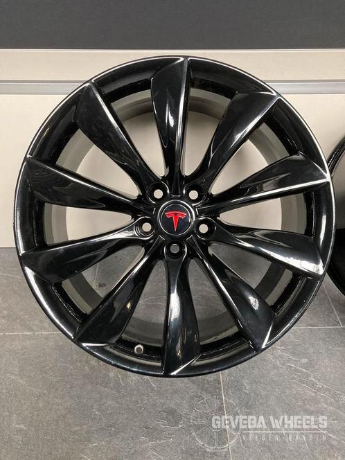 21'' originele Tesla Model S Turbine velgen 5x120 breedset, Auto-onderdelen, Banden en Velgen, Velg(en), 21 inch, Personenwagen