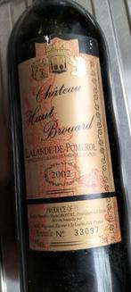 1 fles wij Chateau haut brouard  jaartal 2002., Ophalen of Verzenden, Zo goed als nieuw