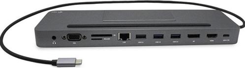 i-Tec USB-C Metal Ergonomic 4K 3x Display Docking Station +, Computers en Software, Dockingstations, Nieuw, Docking station, Laptop