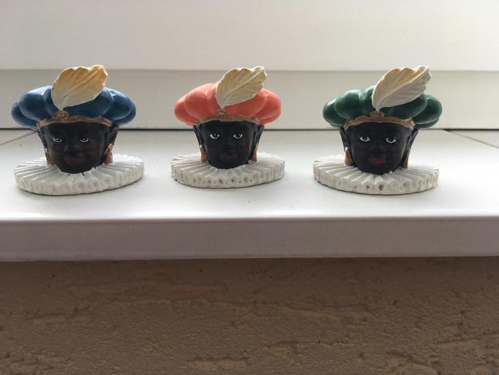 Te koop hoofdje beeldje Zwarte Piet, Diversen, Sinterklaas, Nieuw, Ophalen of Verzenden
