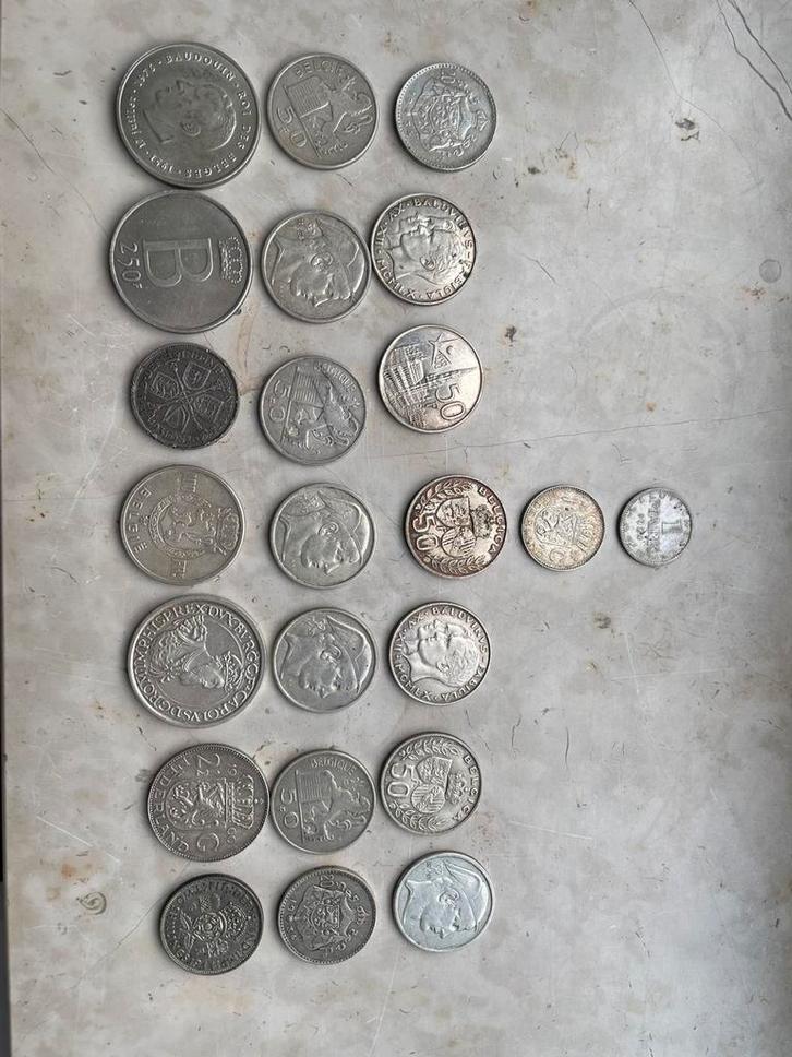 Silver coins for 90% spot.(Offer in dm’s 245.3G silver), Postzegels en Munten, Munten | België, Losse munt, Zilver, Zilver, Geboorte of Huwelijk