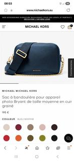 Sac bandoulière bleu marine Michaël Kors modèle Bryant Neuf, Ophalen, Nieuw, Blauw