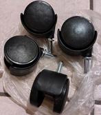 Zwenkwielen voor tafel of andere x4 - gebruikt., Ophalen of Verzenden, Gebruikt