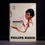 Reclamebord PHILIPS RADIO Blik 1963 Verblifa Vintage Plaat, Verzamelen, Verzenden, Gebruikt, Reclamebord