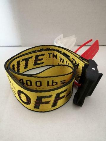 Ceinture Off White (Original, Neuf) Jaune/Noir 130cm