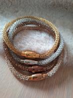 Victoria set van 4 armbandjes (nwpr 100eur), Enlèvement ou Envoi, Comme neuf, Autres couleurs, Avec strass