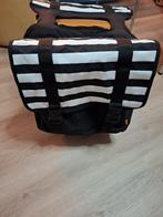 HEMA Dubbele fietstas 40 liter - zwart wit gestreept, Fietsen en Brommers, Ophalen, Zo goed als nieuw, Hema