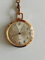 Vintage zakhorloge Heros 17 Rubis., Handtassen en Accessoires, Horloges | Antiek, Ophalen of Verzenden, Zakhorloge, Verguld