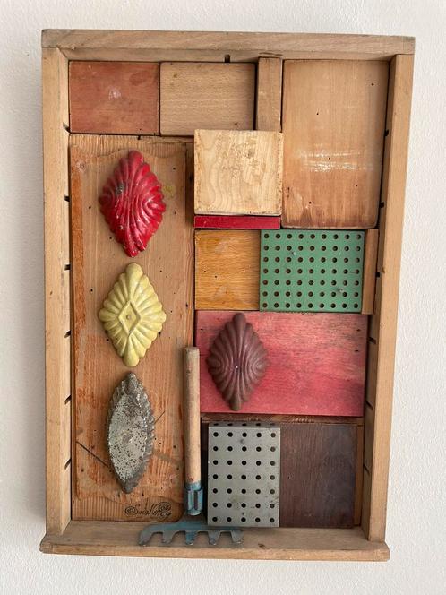 Neo-dada Robert Saint-Cricq: “Assemblage van het alledaagse”, Antiek en Kunst, Kunst | Overige Kunst, Ophalen