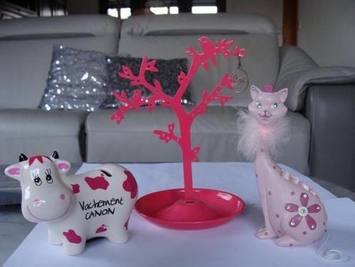 choix, porte- bijoux en forme d'un arbre, chat et vache,, Handtassen en Accessoires, Kettinghangers, Zo goed als nieuw, Overige materialen