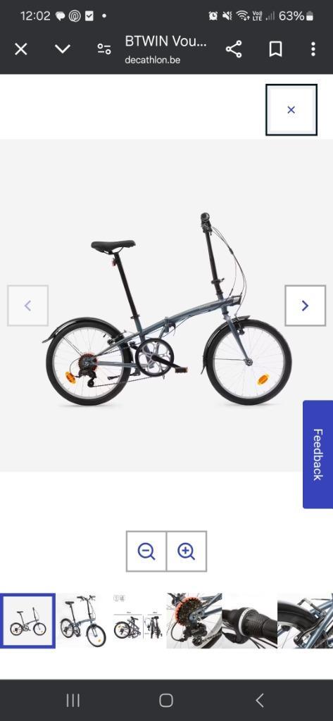 Vouwfiets tilt 120, Fietsen en Brommers, Fietsen | Vouwfietsen, Gebruikt, Heren, Overige merken, 18 tot 20 inch, Totaal opvouwbaar