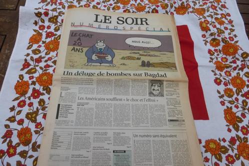 Edition spéciale Le Soir: le CHAT a 20 ans, Verzamelen, Tijdschriften, Kranten en Knipsels, Krant, 1980 tot heden, Ophalen of Verzenden
