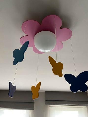 Plafondlamp voor kinderkamer vlinders., Enlèvement ou Envoi, Utilisé, Lampe