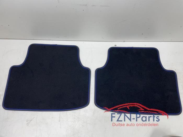 VW Golf 8 R Variant Matten Achterzijde Blauwe Sticksel, Autos : Pièces & Accessoires, Habitacle & Garnissage, Neuf, Enlèvement