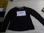 zwart longsleeve maat 140 shiny, Kinderen en Baby's, Kinderkleding | Maat 140, Ophalen of Verzenden, Zo goed als nieuw, Meisje