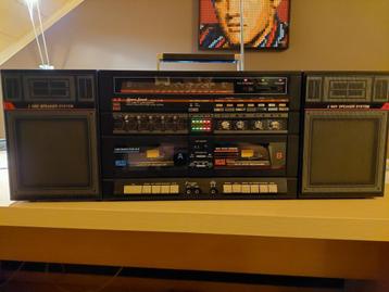 Boombox radio lenoxx sound ct980 jaren 80a90 beschikbaar voor biedingen