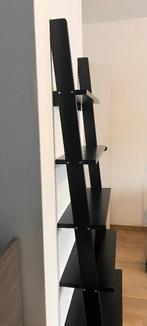 Ladder-type rek/kast zwart met vijf planken, Huis en Inrichting, Kasten | Overige, Ophalen, Gebruikt