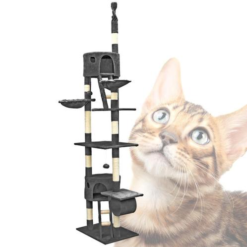 Kattenkrabpaal | 260 cm | Antraciet, Dieren en Toebehoren, Katten-accessoires, Nieuw, Verzenden