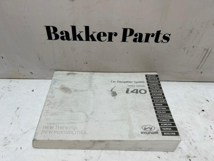 Instructie Boekje van een Hyundai I40, Auto-onderdelen, Overige Auto-onderdelen, Hyundai, Gebruikt, 3 maanden garantie