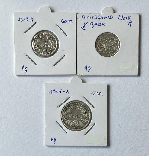 Duitse oude munten (Duitse Rijk), Postzegels en Munten, Munten | Europa | Niet-Euromunten, Setje, Duitsland, Zilver, Ophalen of Verzenden