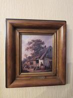 Schilderij - tafereel aan hut C. Venneman, Enlèvement, Peinture