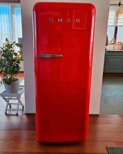 Réfrigérateur Smeg Fab 28 Rouge, Electroménager, Réfrigérateurs & Frigos, Comme neuf, Avec compartiment congélateur, 200 litres ou plus