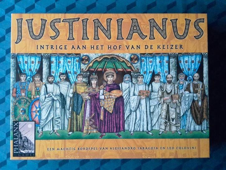 Nieuw spel Justinianus, 2-4 spelers, 10+, + 1 gratis promo, Hobby en Vrije tijd, Gezelschapsspellen | Bordspellen, Nieuw, Ophalen of Verzenden